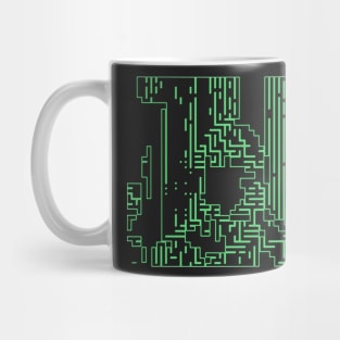 Green circuits Mug